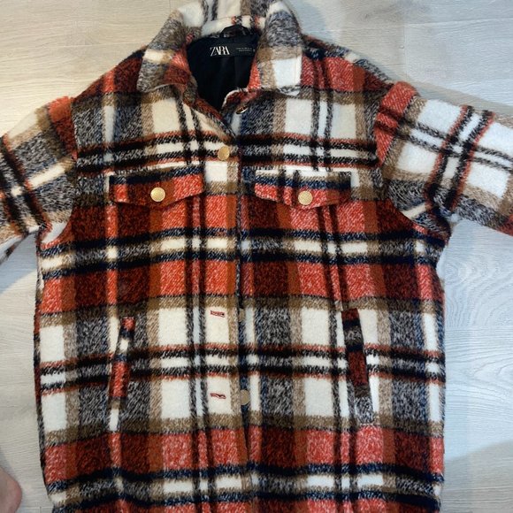 Zara Plaid Jacket - Picture 1 of 3
